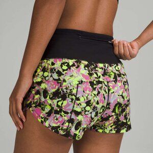 Lululemon Speed Up High-Rise Lined Short 2.5" Inflected Highlight Yellow Multi